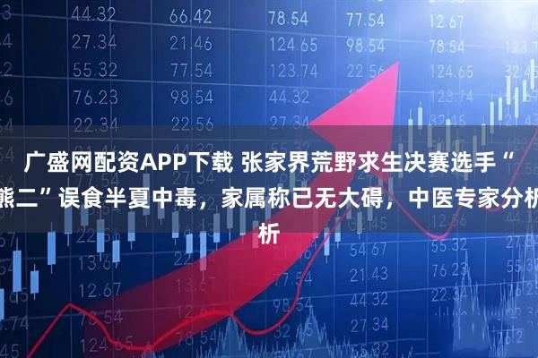 广盛网配资APP下载 张家界荒野求生决赛选手“熊二”误食半夏中毒，家属称已无大碍，中医专家分析